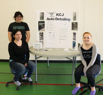 KCJ Auto Detailing - Carly Cardinal, Kaylee Cardinal, Jadyn Farnel (grade 9)
